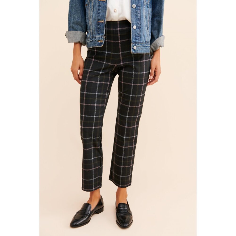 SANCTUARY X ANTHROPOLOGIE Women's Carnaby Kick Cropped Trousers Size S In Black